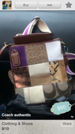 45 today authentic coach crossbody