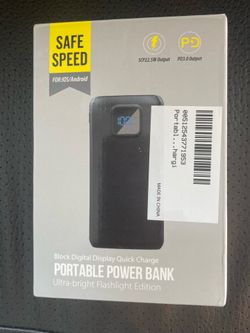 Power Bank 40000 mah with flashlight