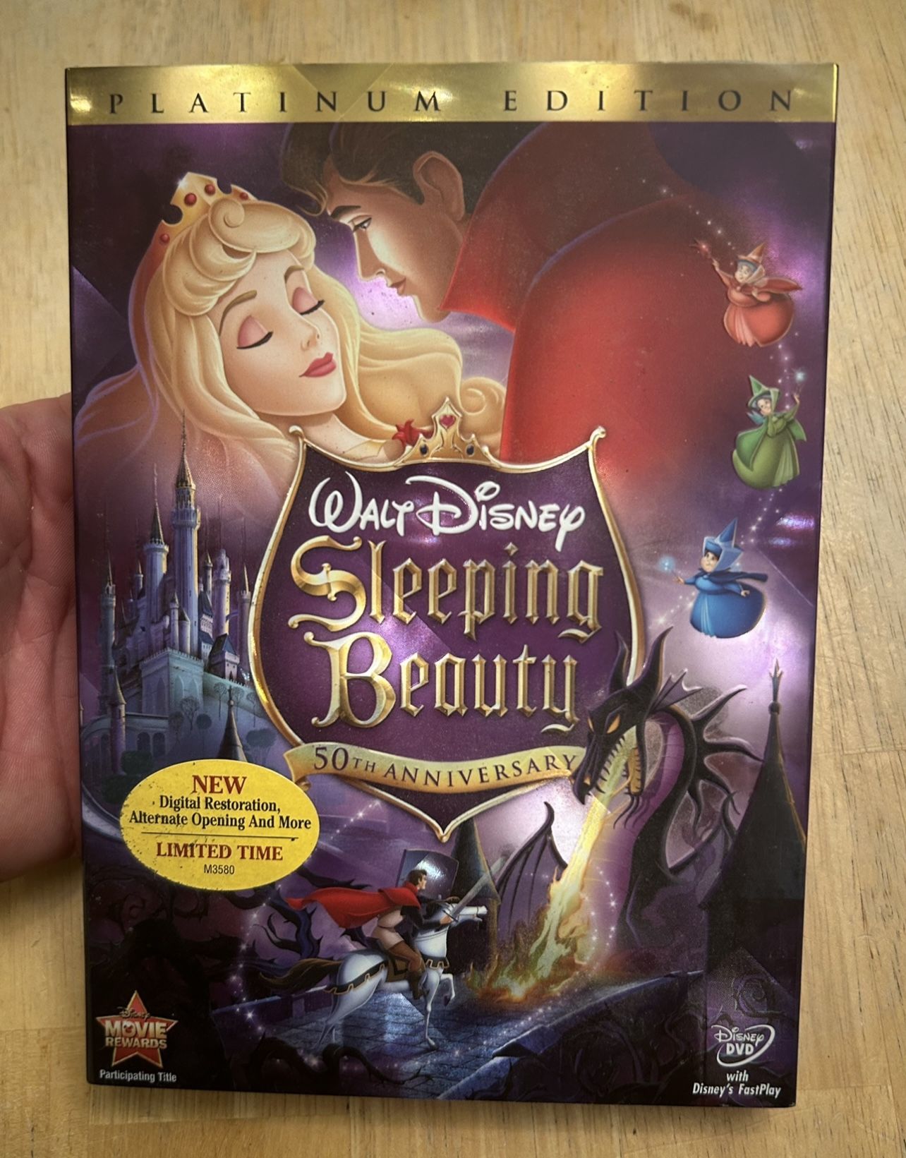 Sleeping Beauty DVD 2-Disc Set Platinum Edition Disney 1959 Brand NEW Sealed w/ Slip Cover