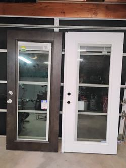 French doors without frame