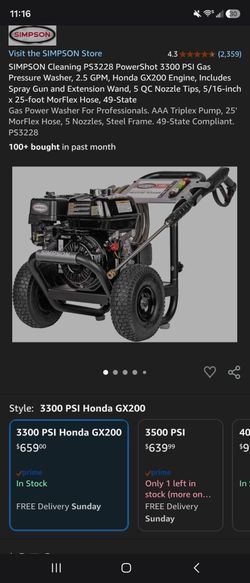 Simpson Pressure Washer