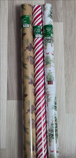 100 Feet Christmas Wrapping Paper. Heavy Duty Party Gift Wrap. Price Per Roll