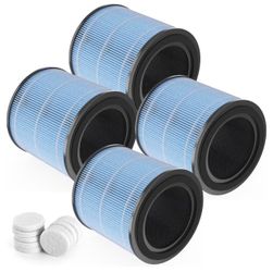 4-Pack AP0601 Replacement Filter Compatible with AIRTOK Air Purifier