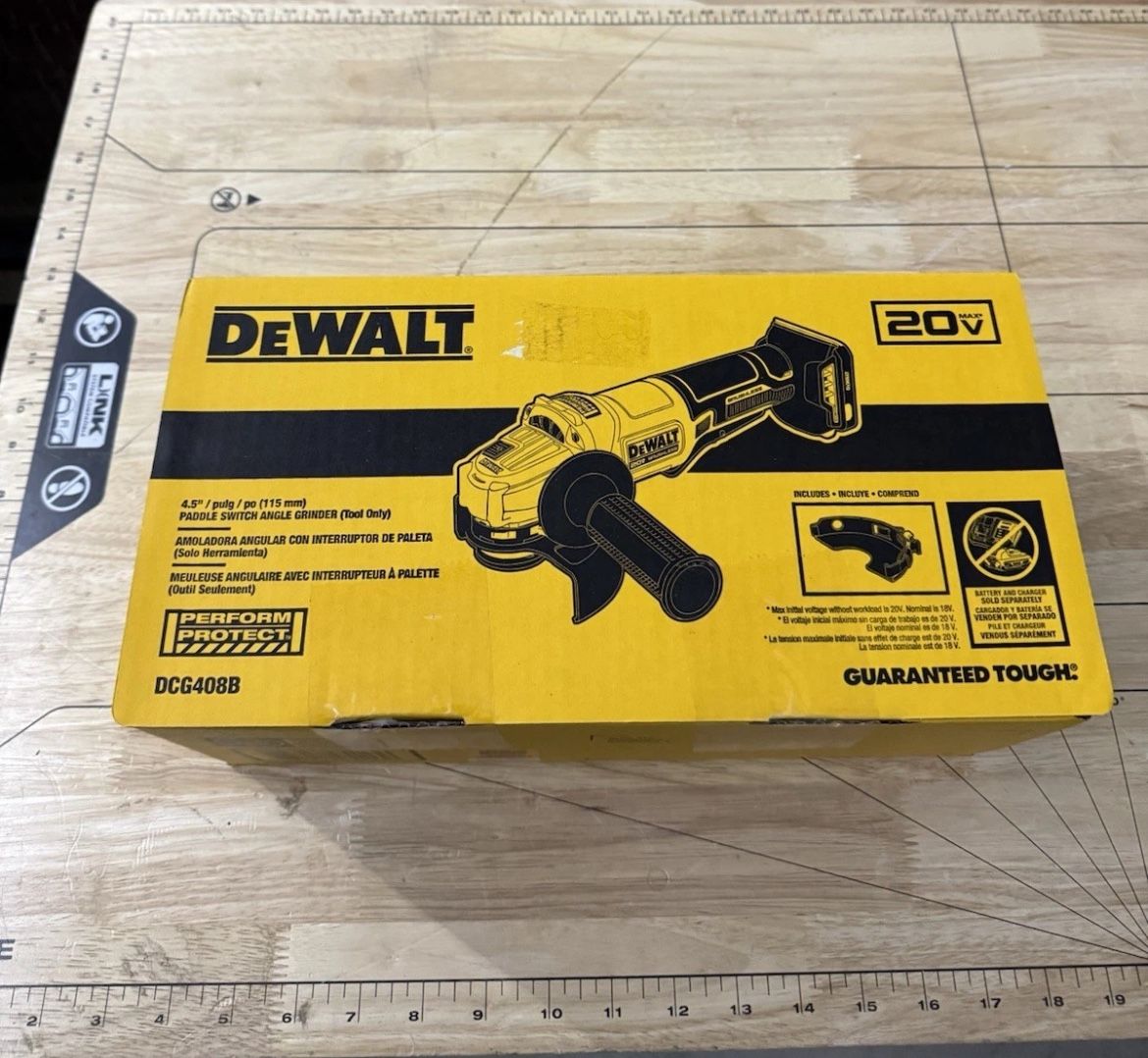 DEWALT 20-Volt MAX Cordless Brushless Angle Grinder - Yellow/Black