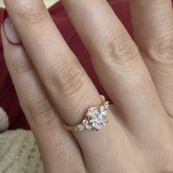 18K engagement ring
