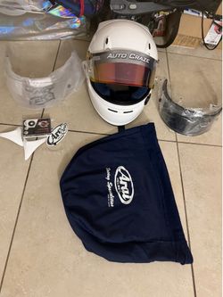 Arai SK-6 Karting helmet with accessories