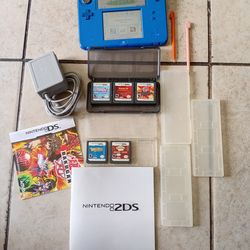 Nintendo 2DS system and games $120 for all firm