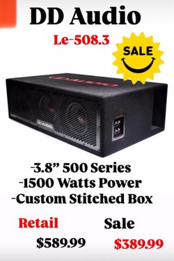 DD Audio 3-8” Box Ported