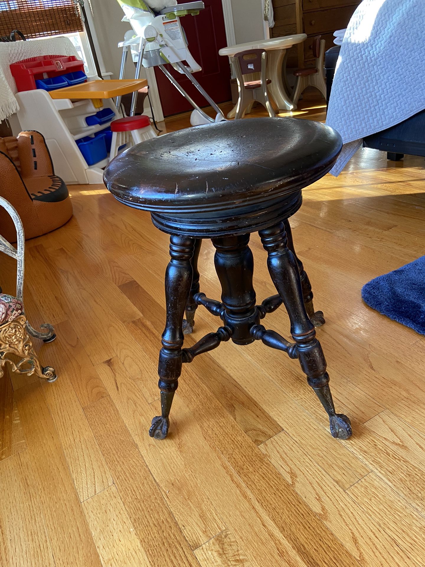 Vintage Adjustable Piano Bench