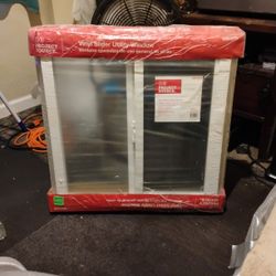 Vinyl Slider Utility Window