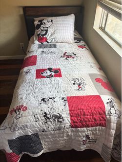 Twin mattress and frame