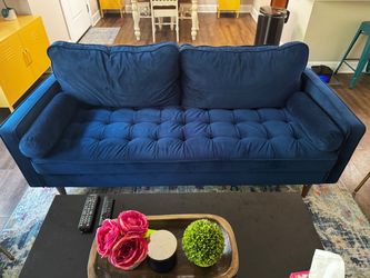 Blue couch