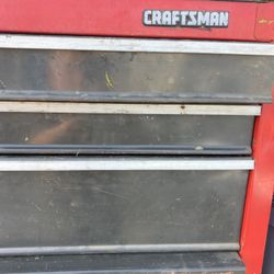 Craftsman Tool Box Top And Bottom With Several Tools