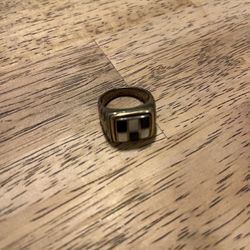 asch grossbardt 18k and 925 Silver Ring 