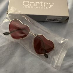 Polarized Red heart Sunglasses 