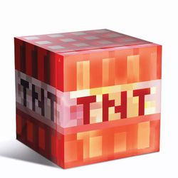 Minecraft Red TNT x9 Can Mini Fridge 6.7L x1 Door Ambient LED Lighting 10.4 (NEW)