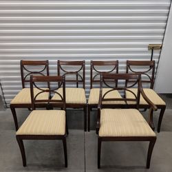 Set of 6 Solid Wood Dining Chairs - Delivery Available