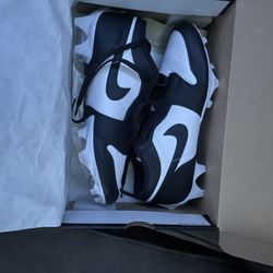 Jordan 1 Low Td Black And White Cleats