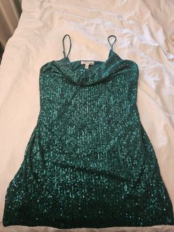 12th Tribe NWT Green Sequin Dress Size Medium