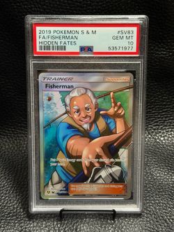 FISHERMAN FA 2019 HIDDEN FATES PSA10
