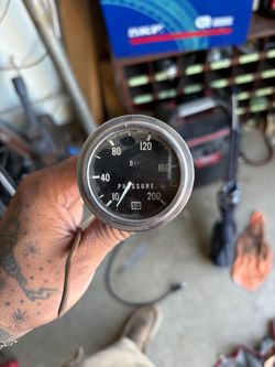 Stewart Warner Oil Pressure Gauge