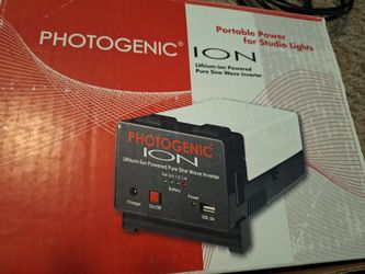 Photogenic ion Battery Pack. Make Your Studio Lights Portable 