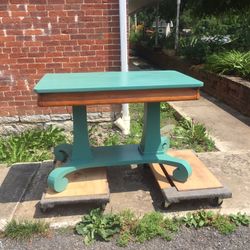 Refurbished Antique Desk Or Buffet Table