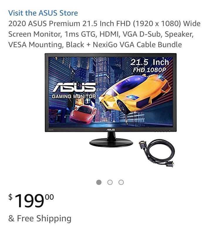 ASUS , Gaming LCD Monitor , And Computer Use, looks good on Cams too.