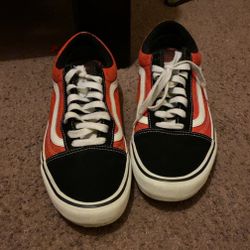 Shoes!! Red And Black Vans, Green Converse