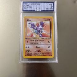 2000 Pokémon Neo Genesis Gligar 1st Edition