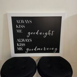 Kiss Me Goodnight Wall Decor 