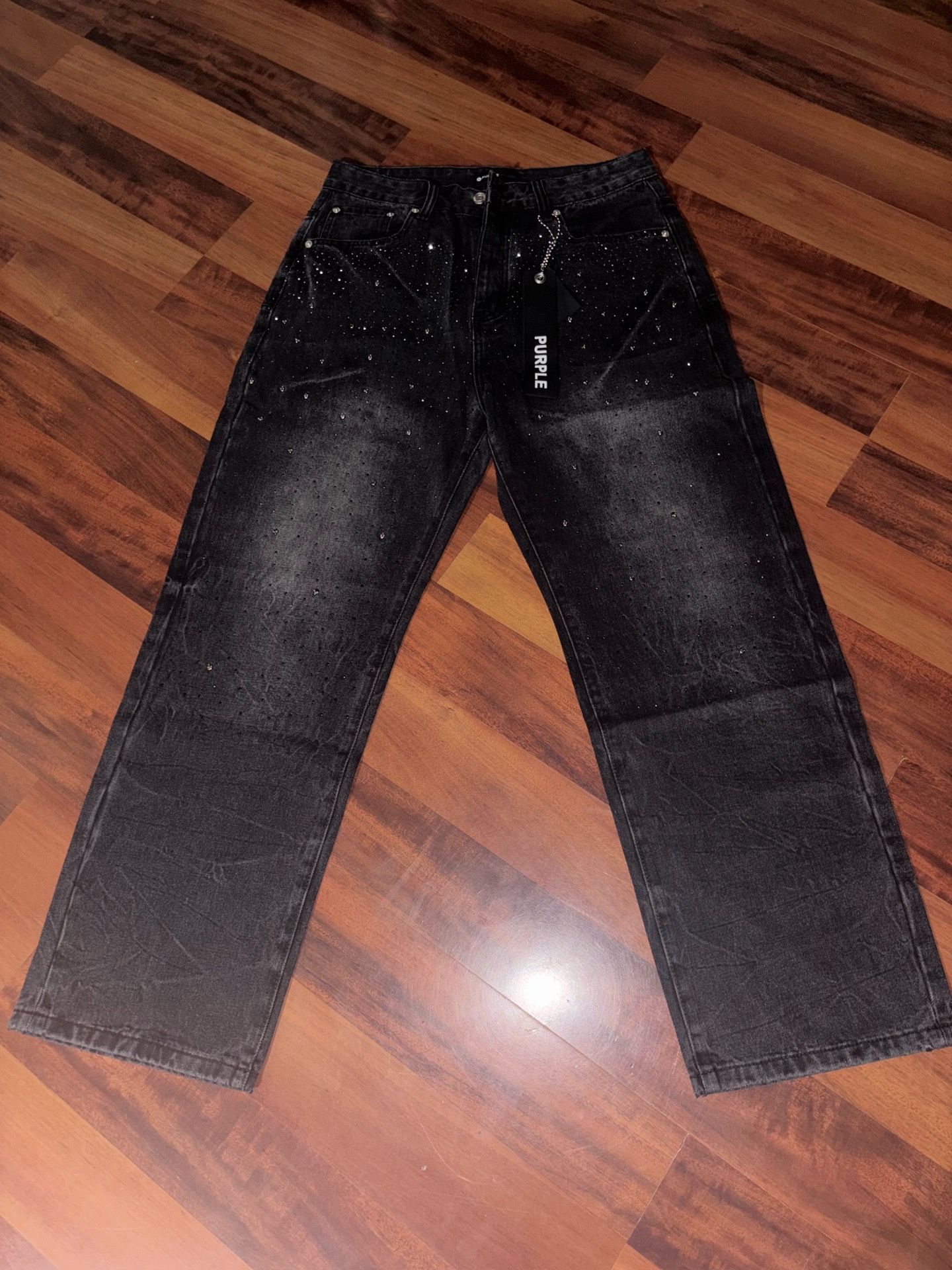 Purple jeans