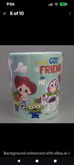 Disney Pixar Toy Story Mug  NEW Woody Buzz Lightyear