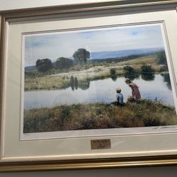 Adolf Sehring frame/ painting “Did you see him?” “309/1000