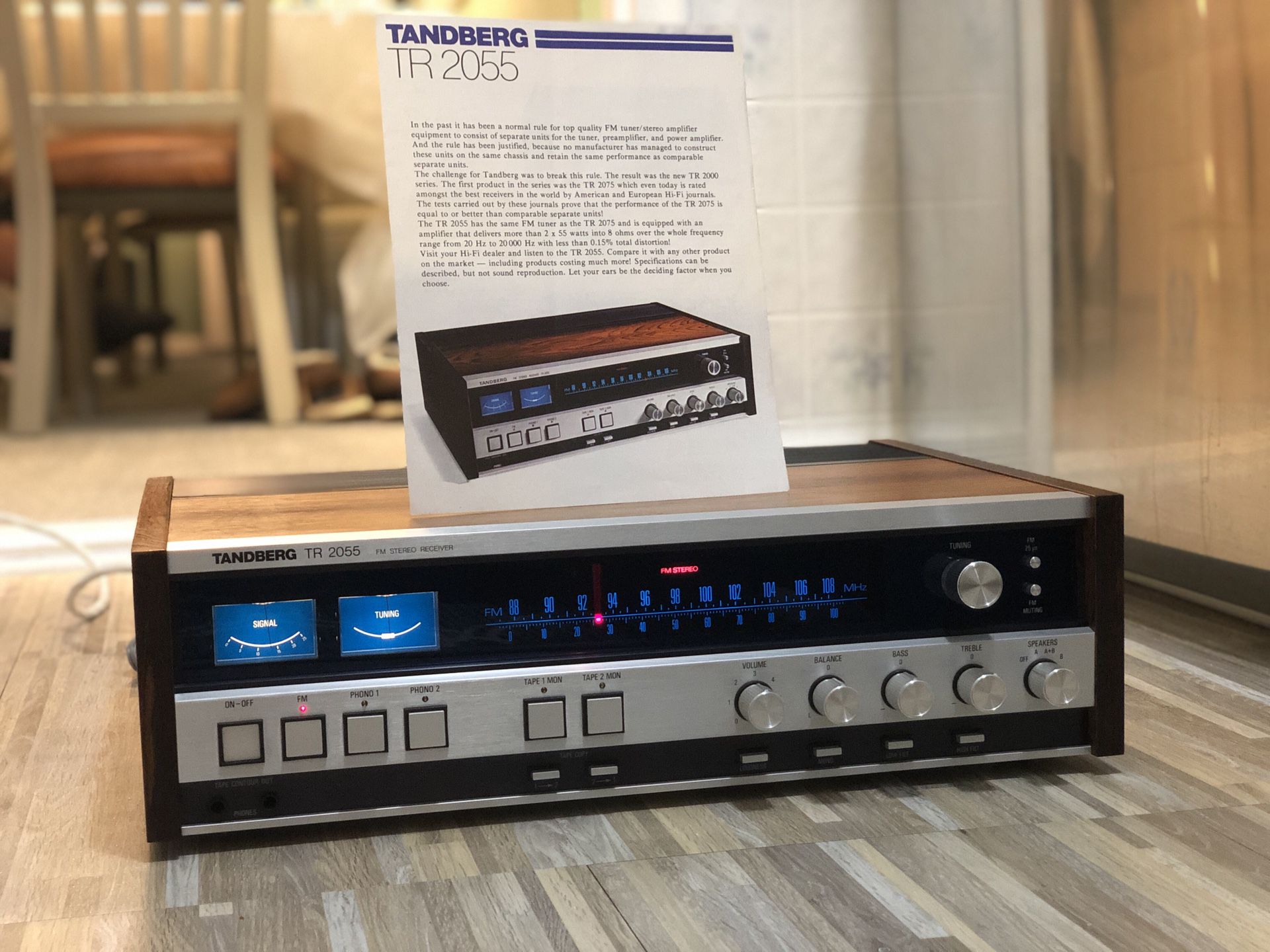 $650 Vintage Tandberg TR-2055 FM Stereo Receiver ~FULLY RESTORED~ LOOK !