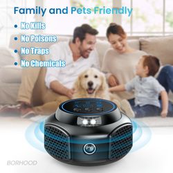 Ultrasonic Pest Repellent Plug-In For Home, Office, Warehouse Black 2 Pack