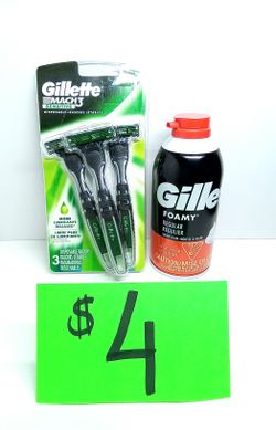 Gillette Mach Razors & Shave Foam