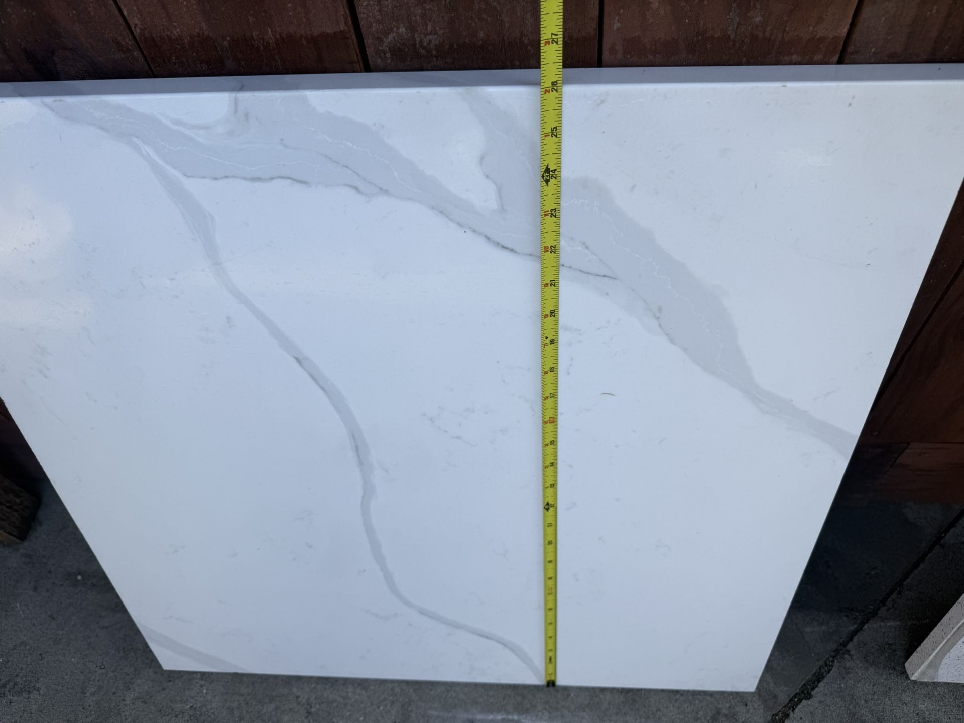 Quartz Countertop 27” X 26”
