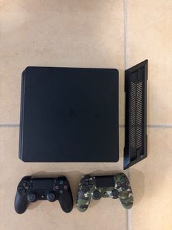 PS4 Slim PlayStation 4 with 2 Controllers