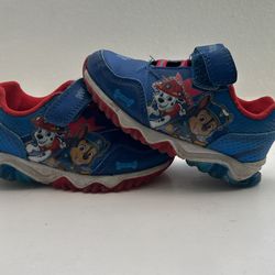 Boy Size 9 Paw Patrol Light Up Shoes