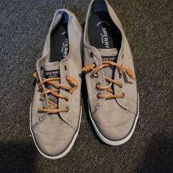 Gray Woman's Sperry Size 9