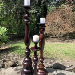 Candle Stands, Pillars, Candle Sticks,Pottery Barn, Height  L42  M33.5  S24.5