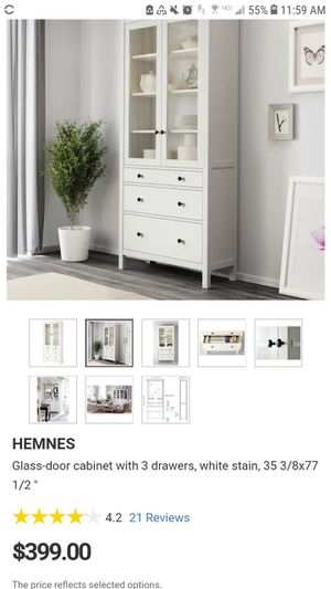 Ikea Hemnes Glass Door Cabinet 2 Fully Assembled For Sale In