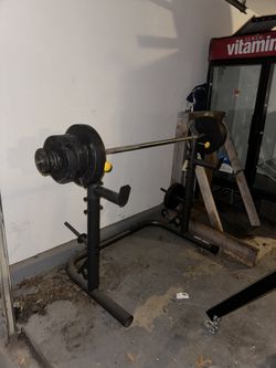 Weight Rack And Weights 
