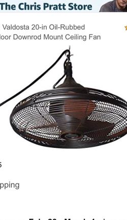 20” Valdosta Allen Rod Ceiling Fan