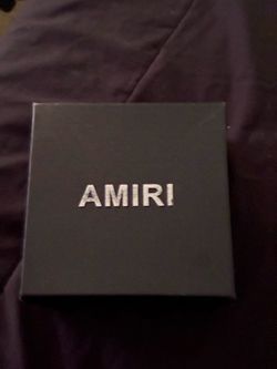 Black amiri belt