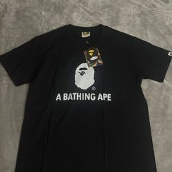 A Bathing Ape (BAPE) Black Logo Tee – Size M