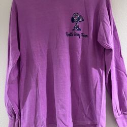 Snoopy Purple Long Sleeve Shirt
