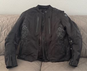 Joe Rocket womens motorcycle jacket - Blk - XL- W/Armor