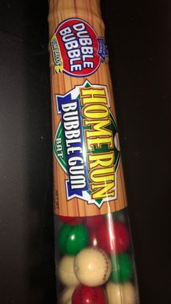 HOME RUNS BUBBLE GUM BAT